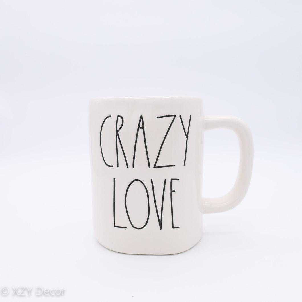 Rae Dunn White Mug Crazy Love