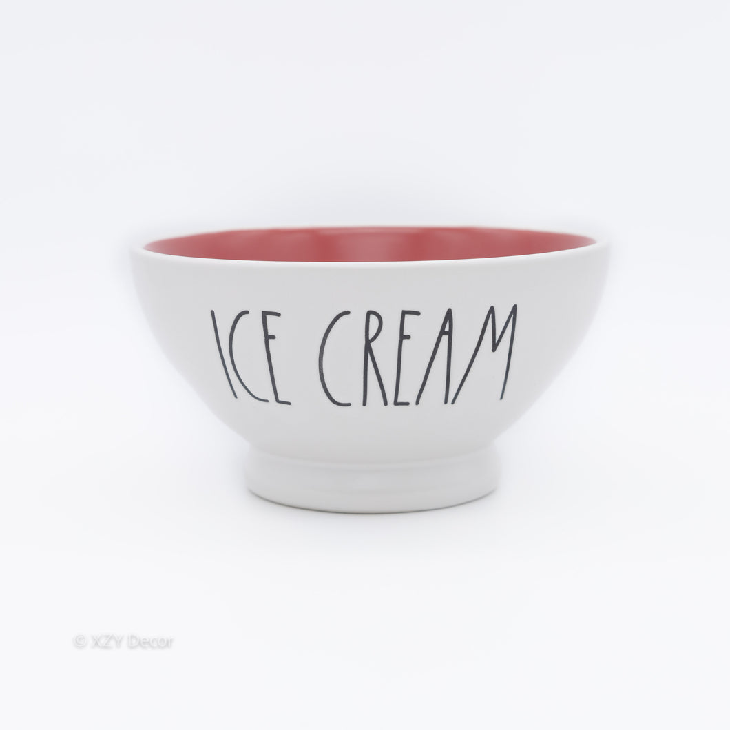 Rae Dunn White Bowl Ice Cream