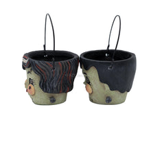 Load image into Gallery viewer, Frank &amp; Bride Teeny Halloweenie Pail Ornaments S2
